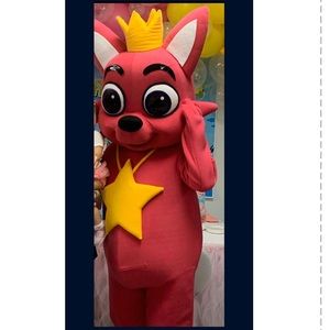 Pink fong mascot